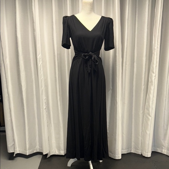 Calvin Klein Crepe Black Dress Size 8 - Picture 1 of 9